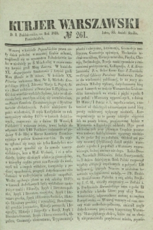 Kurjer Warszawski. 1838, № 261 (1 października)