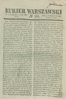 Kurjer Warszawski. 1838, № 263 (3 października)