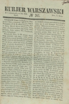 Kurjer Warszawski. 1838, № 265 (5 października)