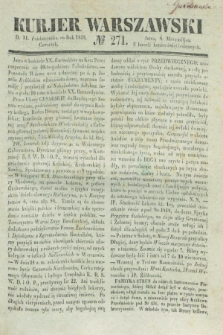 Kurjer Warszawski. 1838, № 271 (11 października)