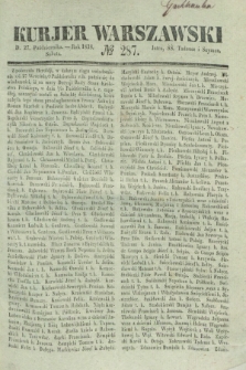 Kurjer Warszawski. 1838, № 287 (27 października)