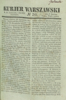 Kurjer Warszawski. 1838, № 289 (29 października)