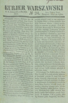 Kurjer Warszawski. 1838, № 291 (31 października)