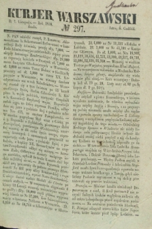 Kurjer Warszawski. 1838, № 297 (7 listopada)