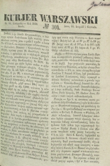 Kurjer Warszawski. 1838, № 304 (14 listopada)