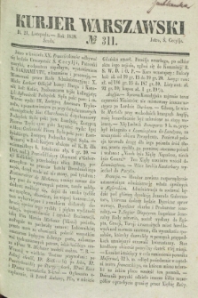 Kurjer Warszawski. 1838, № 311 (21 listopada)