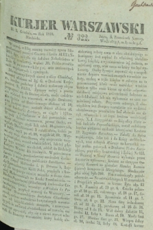 Kurjer Warszawski. 1838, № 322 (2 grudnia)