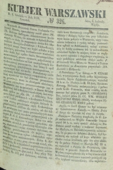 Kurjer Warszawski. 1838, № 326 (6 grudnia)