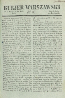 Kurjer Warszawski. 1838, № 331 (12 grudnia)