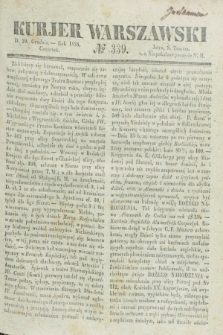 Kurjer Warszawski. 1838, № 339 (20 grudnia)