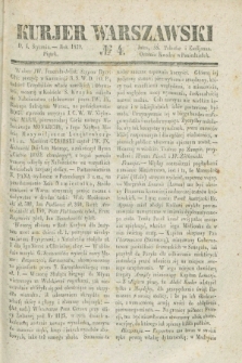 Kurjer Warszawski. 1839, № 4 (4 stycznia)