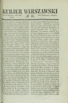 Kurjer Warszawski. 1839, № 10 (11 stycznia)