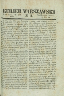 Kurjer Warszawski. 1839, № 11 (12 stycznia)