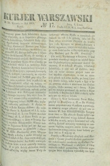 Kurjer Warszawski. 1839, № 17 (18 stycznia)