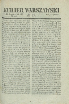 Kurjer Warszawski. 1839, № 19 (20 stycznia)