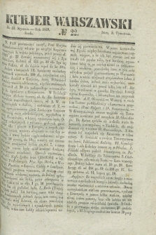 Kurjer Warszawski. 1839, № 22 (23 stycznia)