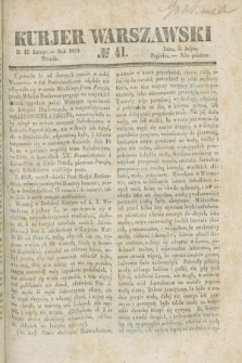 Kurjer Warszawski. 1839, № 41 (12 lutego)