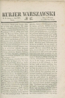 Kurjer Warszawski. 1839, № 42 (13 lutego)