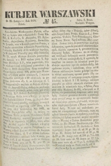 Kurjer Warszawski. 1839, № 45 (16 lutego)