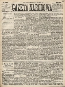 Gazeta Narodowa. 1881, nr 272