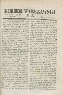 Kurjer Warszawski. 1839, № 57 (28 lutego)