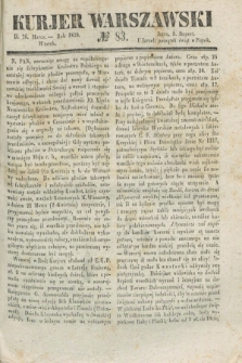 Kurjer Warszawski. 1839, № 83 (26 marca)