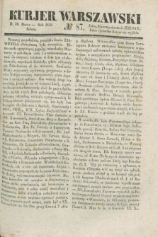 Kurjer Warszawski. 1839, № 87 (30 marca)