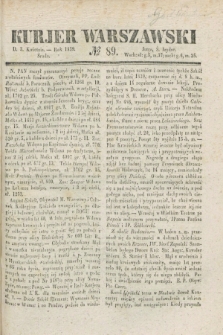 Kurjer Warszawski. 1839, № 89 (3 kwietnia)