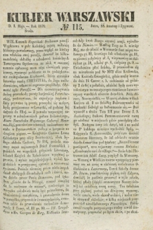 Kurjer Warszawski. 1839, № 115 (1 maja)