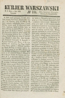 Kurjer Warszawski. 1839, № 116 (2 maja) + dod.