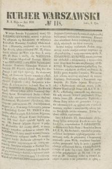 Kurjer Warszawski. 1839, № 118 (4 maja)