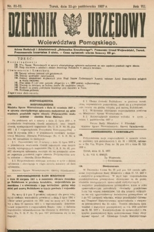 Dziennik Urzędowy Województwa Pomorskiego. 1927, nr 31-32