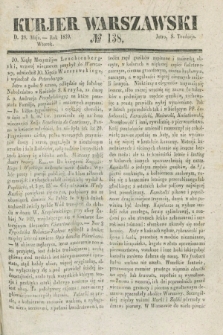 Kurjer Warszawski. 1839, № 138 (28 maja)