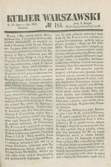 Kurjer Warszawski. 1839, № 183 (14 lipca)