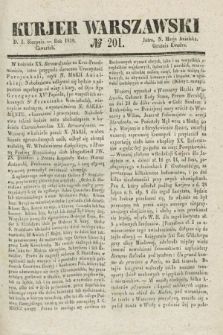 Kurjer Warszawski. 1839, № 201 (1 sierpnia)