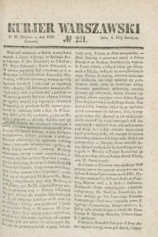 Kurjer Warszawski. 1839, № 221 (22 sierpnia)
