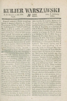 Kurjer Warszawski. 1839, № 222 (23 sierpnia)