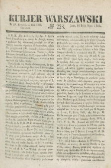 Kurjer Warszawski. 1839, № 228 (29 sierpnia)