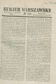 Kurjer Warszawski. 1839, № 230 (31 sierpnia)