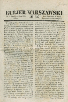 Kurjer Warszawski. 1839, № 237 (7 września)