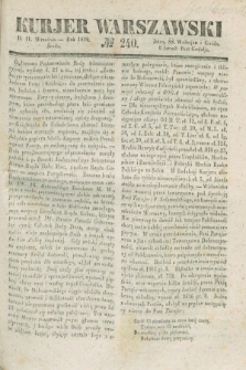 Kurjer Warszawski. 1839, № 240 (11 września)