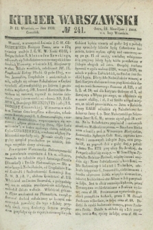 Kurjer Warszawski. 1839, № 241 (12 września)