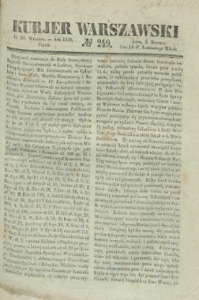 Kurjer Warszawski. 1839, № 249 (20 września)