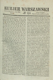 Kurjer Warszawski. 1839, № 253 (24 września)