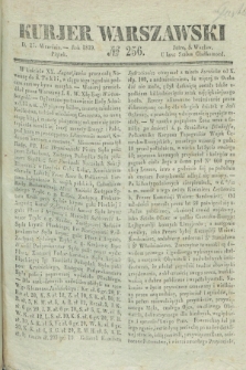 Kurjer Warszawski. 1839, № 256 (27 września)