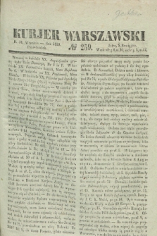 Kurjer Warszawski. 1839, № 259 (30 września)