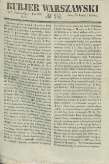 Kurjer Warszawski. 1839, № 261 (2 października)