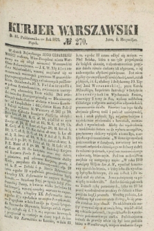 Kurjer Warszawski. 1839, № 270 (11 października)
