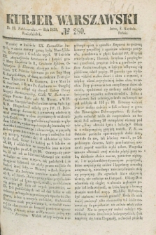 Kurjer Warszawski. 1839, № 280 (21 października)