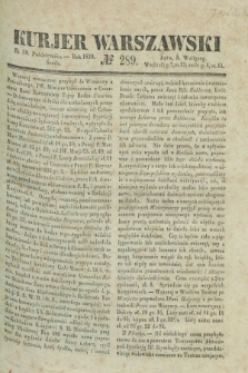 Kurjer Warszawski. 1839, № 289 (30 października)